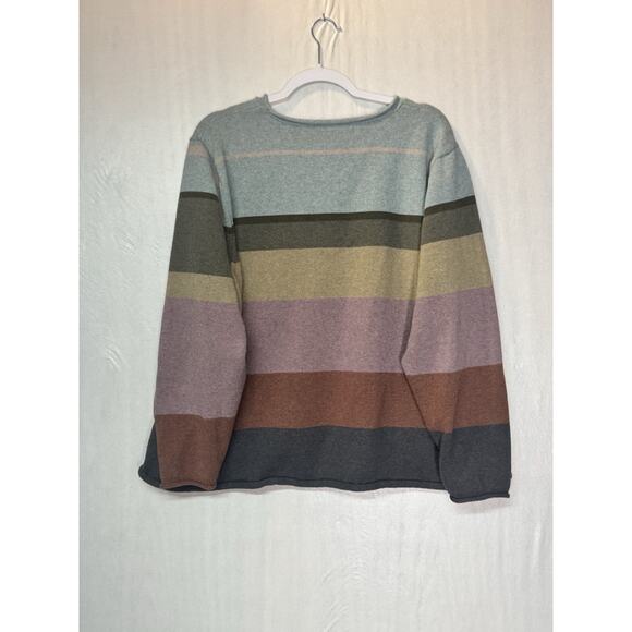 Western Womens Retro Roll Neck Horse Sunset Sweater Rustic Ranch Cotton Knit XXL - Picture 2 of 7